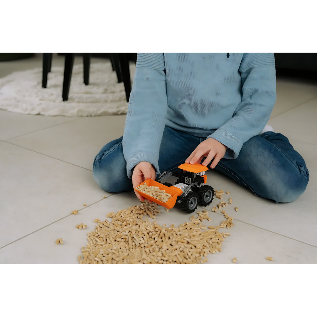 Loader construction set toy with 73 pieces