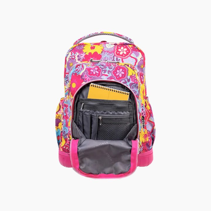 J WORLD Lollipop Kids Rolling Backpack With Lunch Bag (16 Inch)
