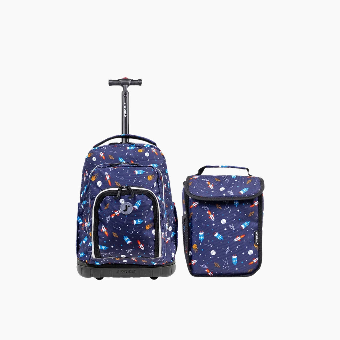 J WORLD Lollipop Kids Rolling Backpack With Lunch Bag (16 Inch)