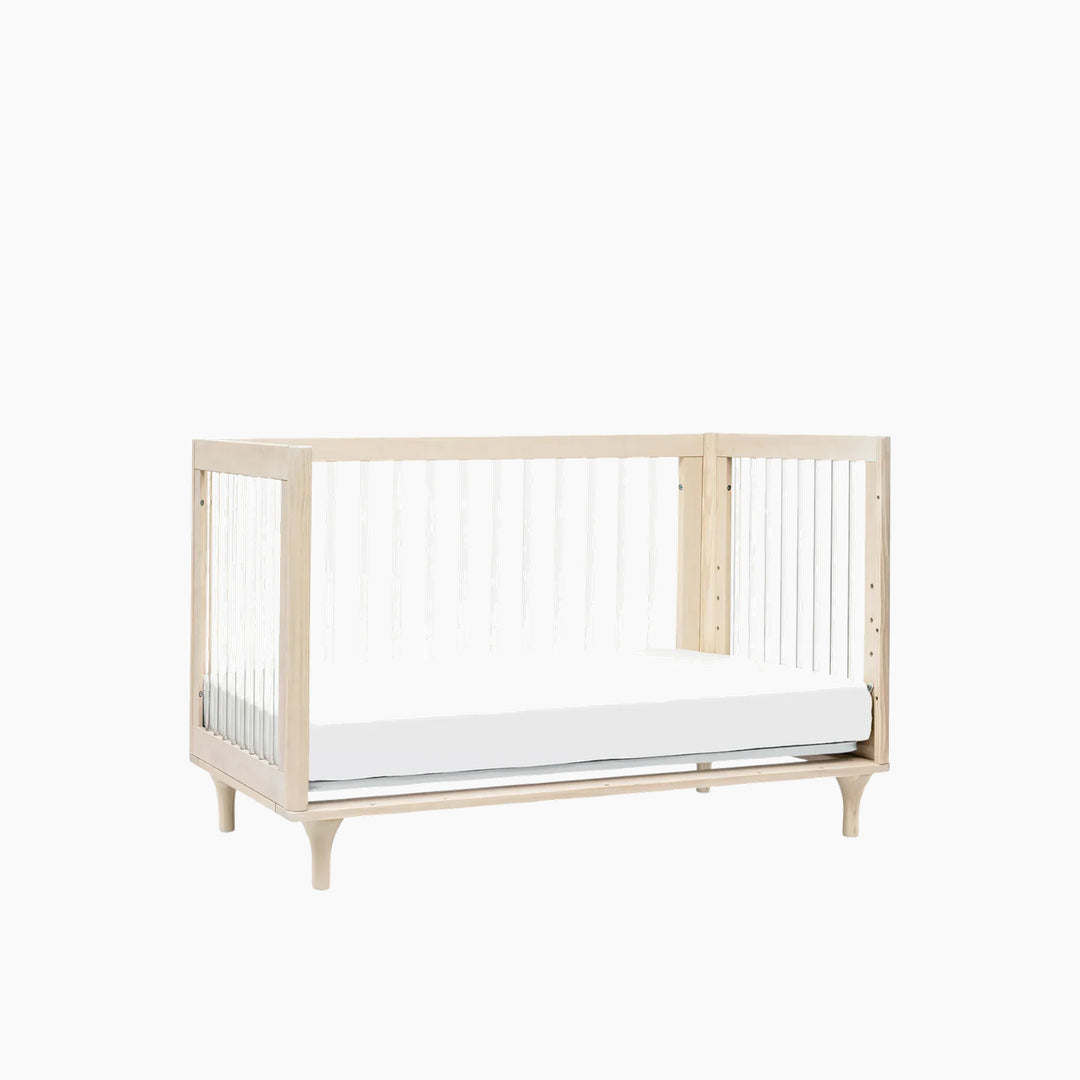 Babyletto Lolly 3-in-1 Convertible Crib - Washed Natural / Acrylic - HUNA