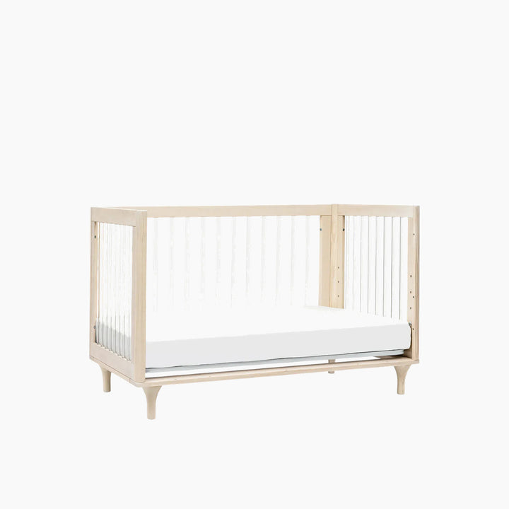 Babyletto Lolly 3-in-1 Convertible Crib - Washed Natural / Acrylic - HUNA