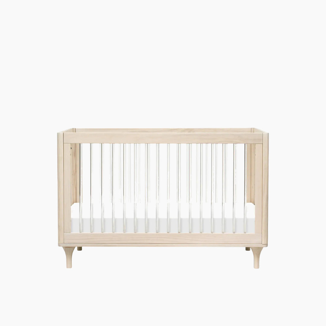 Babyletto Lolly 3-in-1 Convertible Crib - Washed Natural / Acrylic - HUNA