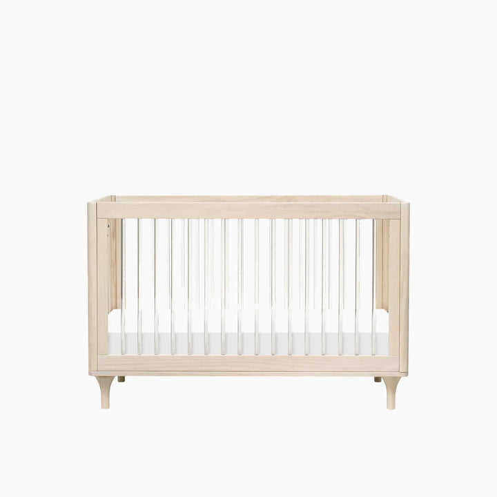 Babyletto Lolly 3-in-1 Convertible Crib - Washed Natural / Acrylic - HUNA
