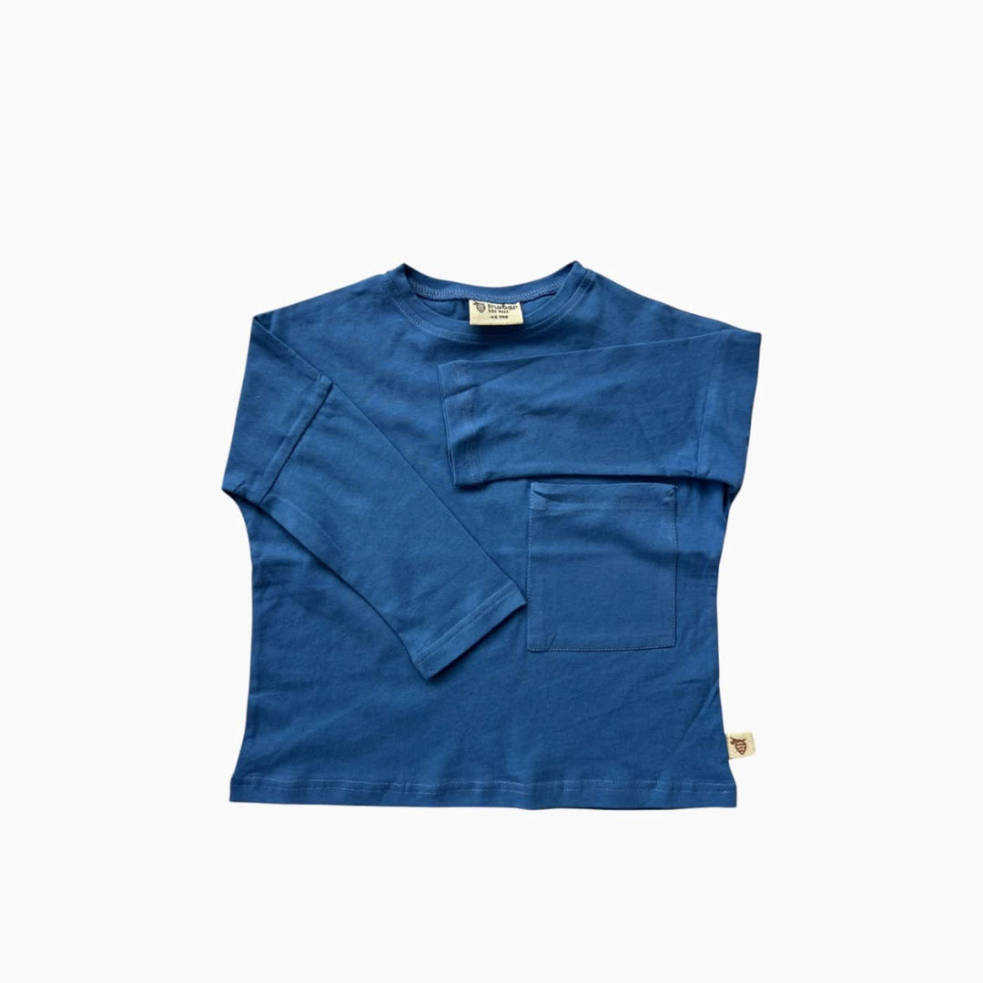 Little Nest Long Sleeve Crew Pocket Tee