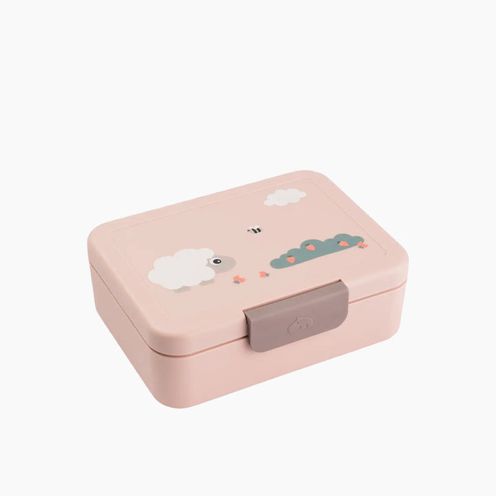 Done By Deer Lunch Box with Divider - Tiny Farm - Powder