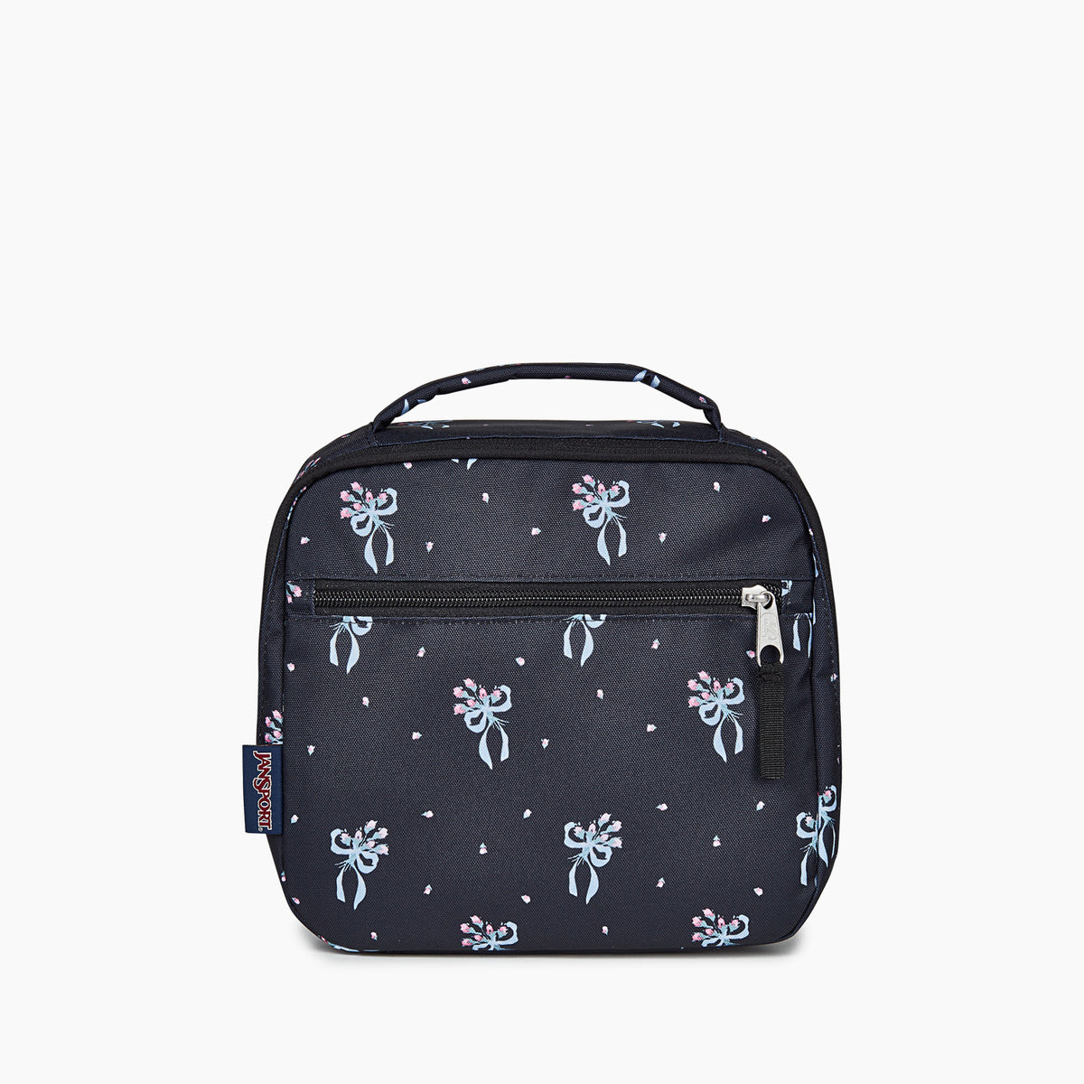 JanSport Lunch Break insulated lunch bag in Pastel Petals Black