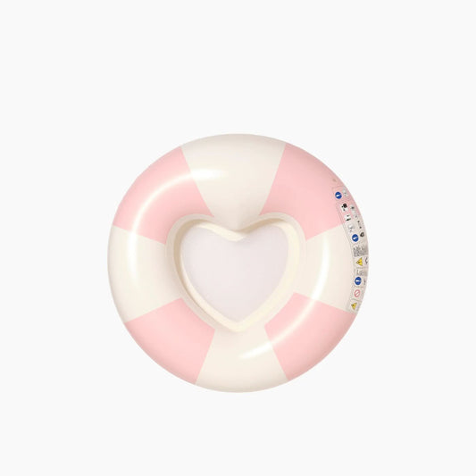 Sunnylife Luxe Pool Ring - Stole My Heart Pink Stripe
