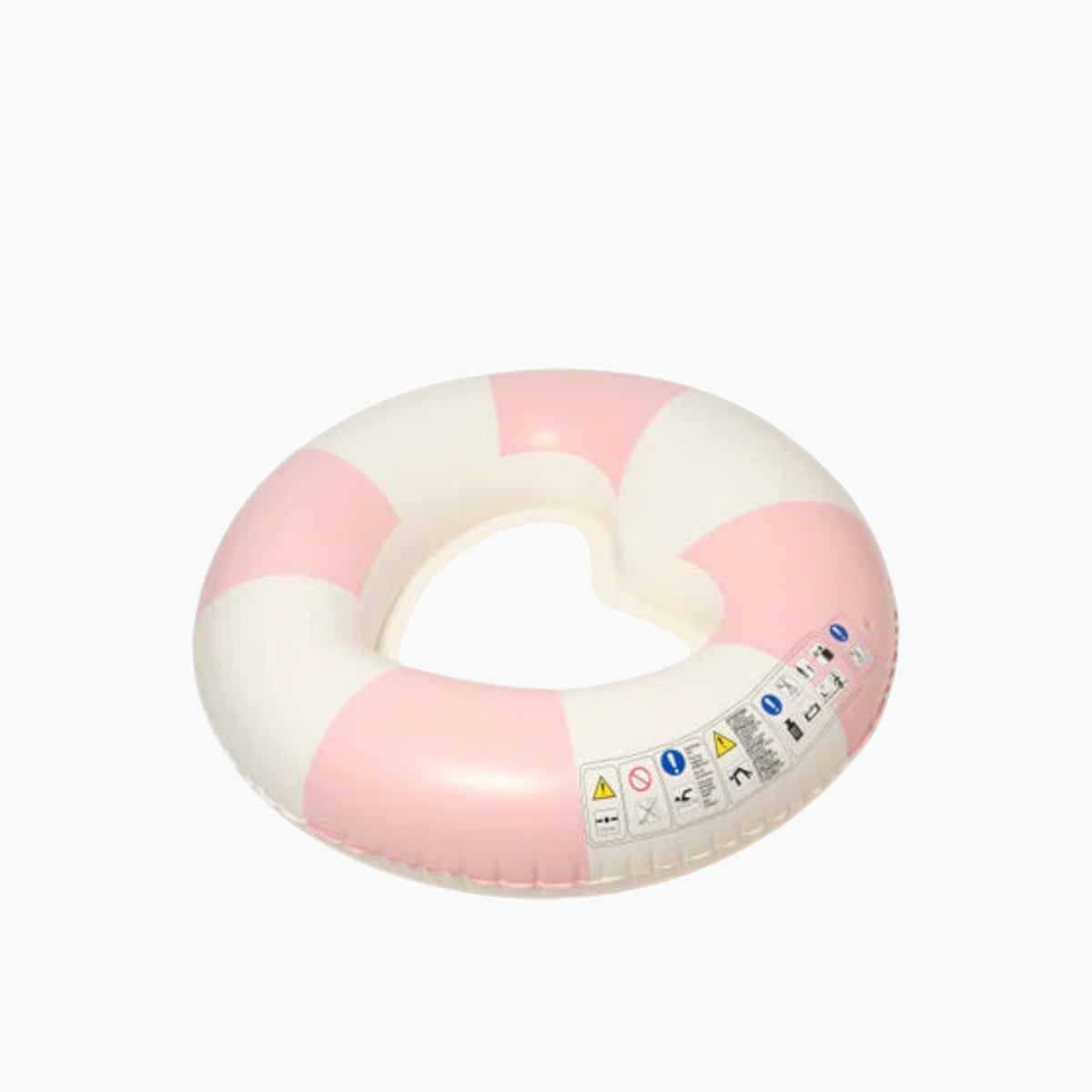 SunnyLife Luxe Pool Ring in Stole My Heart Pink Stripe