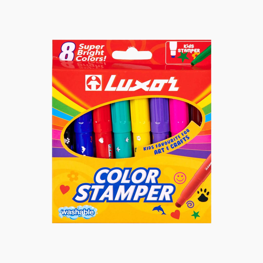 Luxor Color Stamper Stampers set with eight vibrant colors