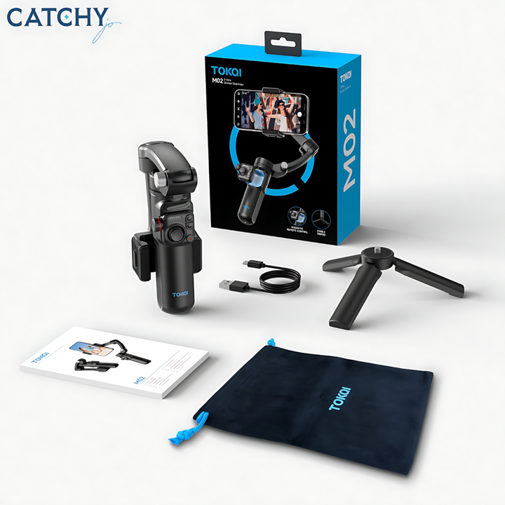 M02 3 axis gimbal stabilizer with AI face tracking