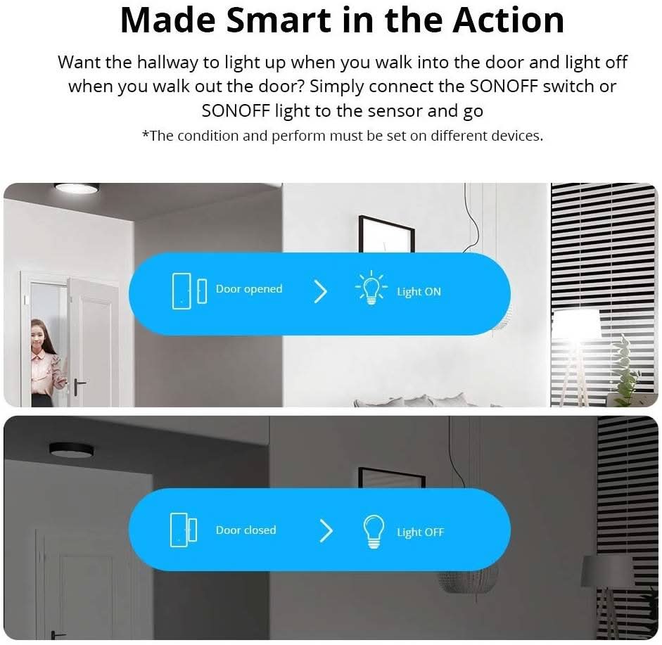 SONOFF DW2 Door and Window Sensor - HUNA