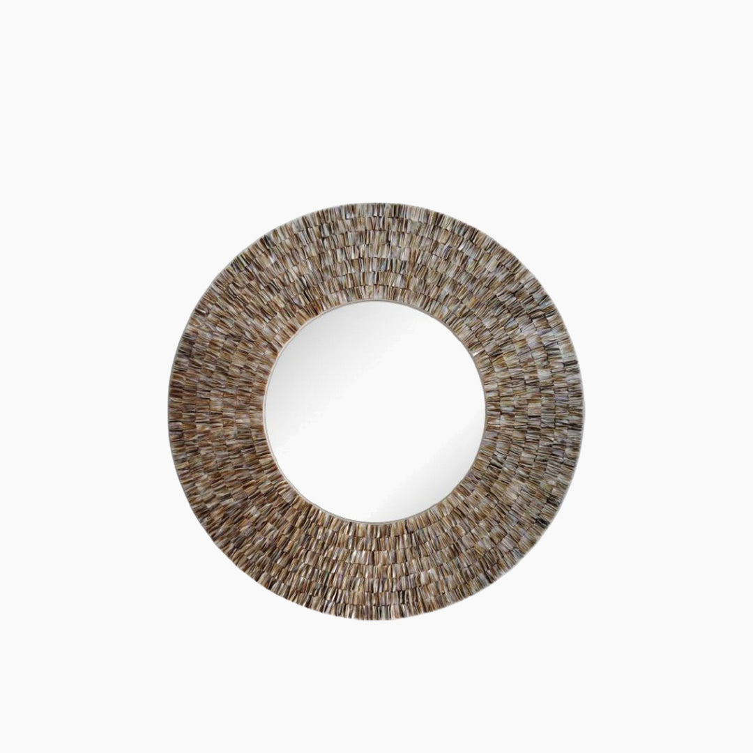 Seashell Round Mirror - 90 × 3.5 cm