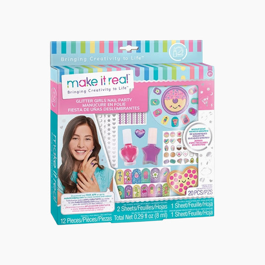 Make It Real Glitter Girls Nail Party - 12 Pieces