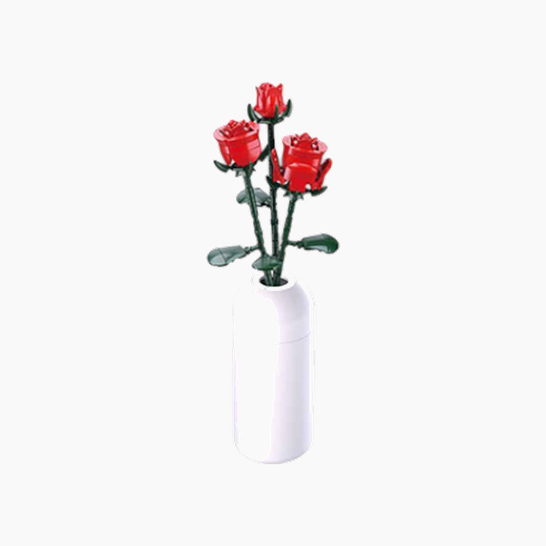 PLEYERID وردة حمراء 258 قطعة