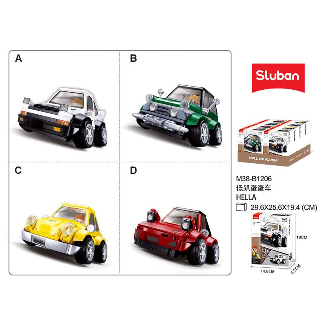 Sluban Mcar Hell of Flush Classic Car Building Set - HUNA