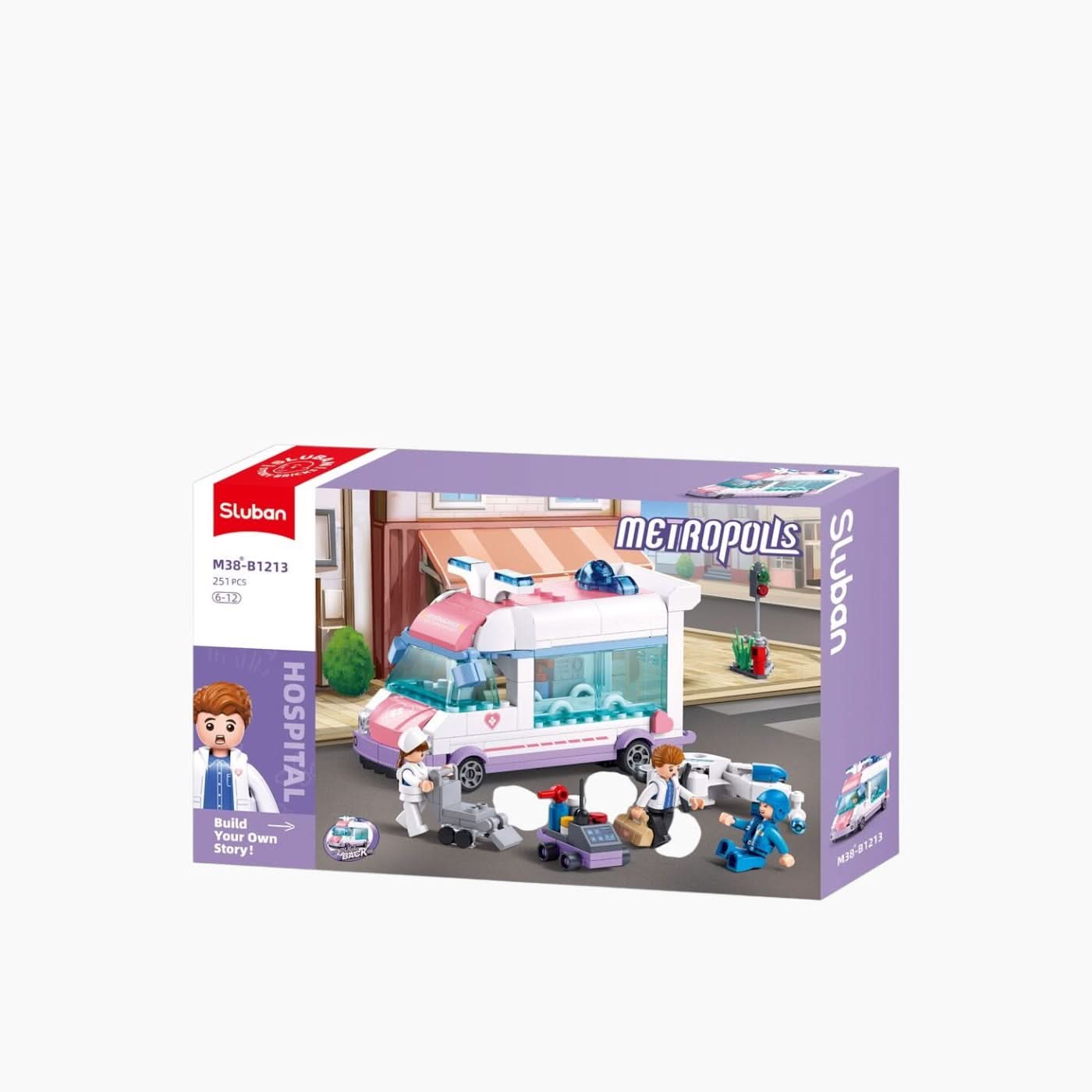 Sluban Metropolis Doctor Rescue (Pull Back) Sluban Metropolis Doctor Rescue (Pull Back)