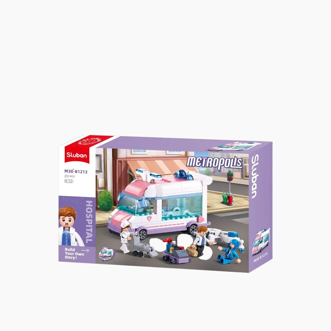 Sluban Metropolis Doctor Rescue (Pull Back) - HUNA