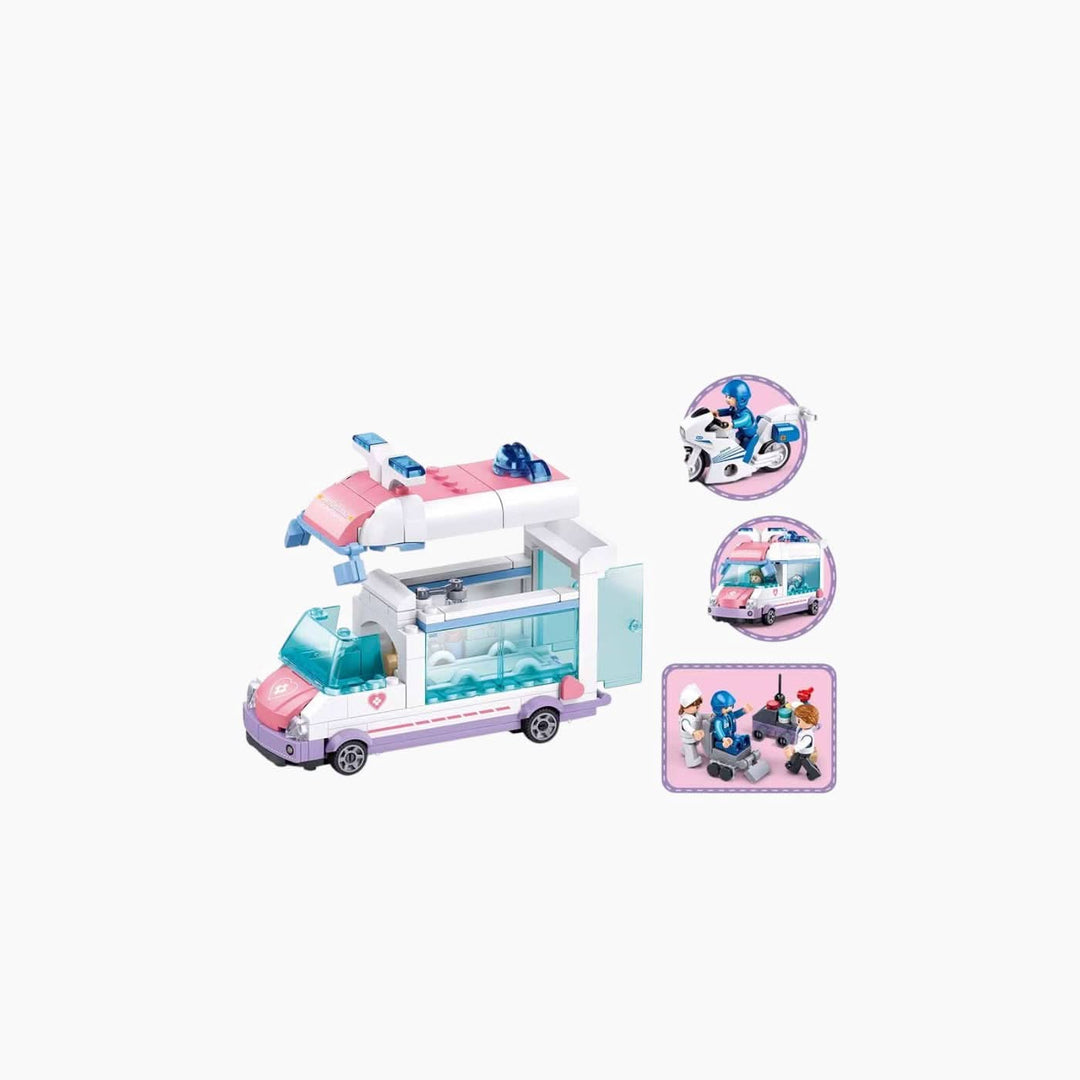Sluban Metropolis Doctor Rescue (Pull Back) - HUNA