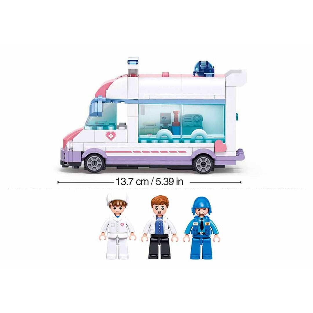 Sluban Metropolis Doctor Rescue (Pull Back) - HUNA