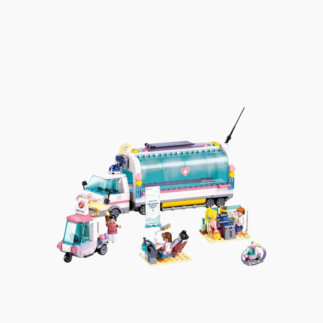 Sluban Metropolis Doctor Mobile Nursing Car Building Set