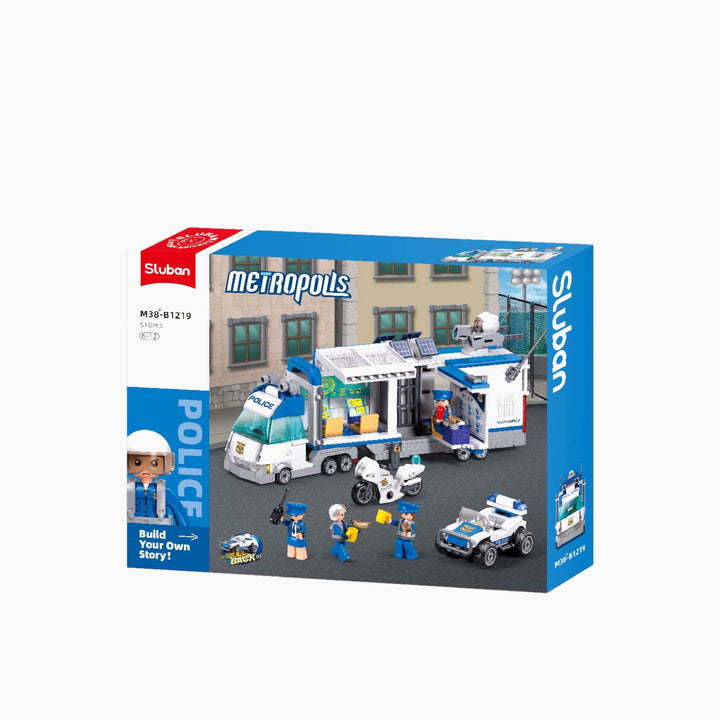 Sluban Metropolis Police Invasion Command Vehicle Construction Set