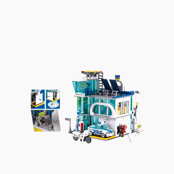 Sluban Metropolis Police Central Police Station Construction Set