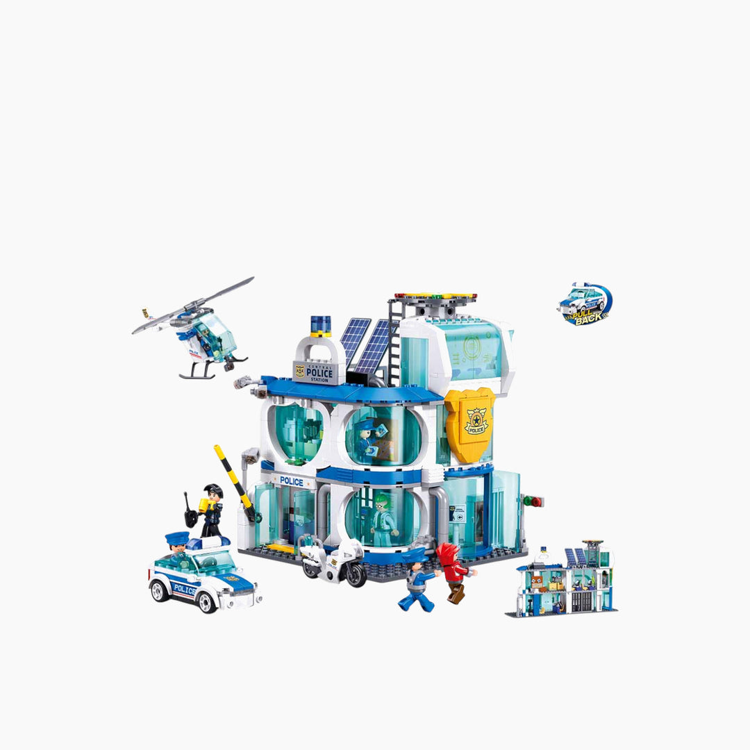 Sluban Metropolis Police Central Police Station Construction Set