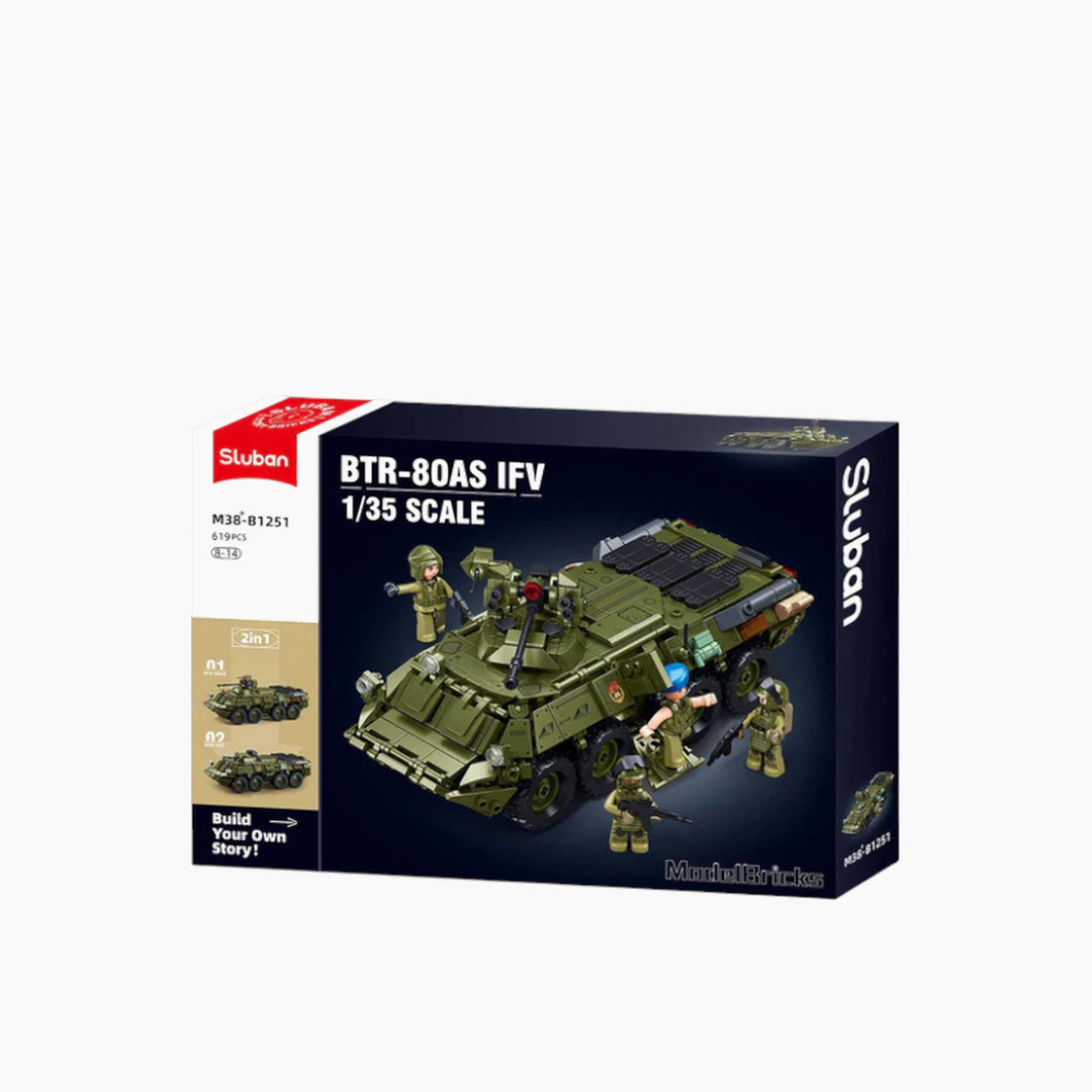 Sluban BTR80AS Infantry Fighting Vehicle Construction Set
