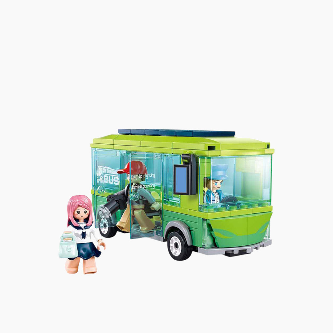 Sluban Metropolis electric bus construction set, 239 pieces