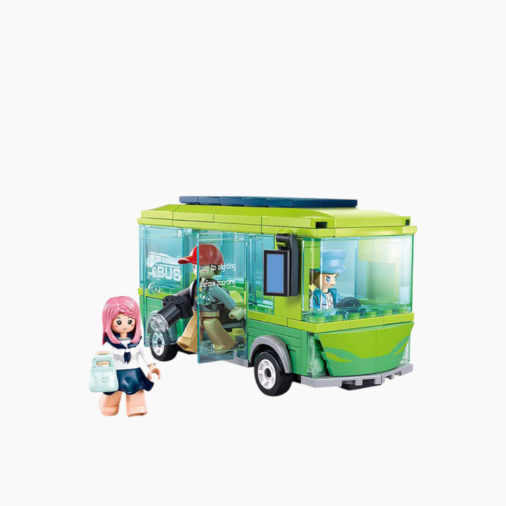 Sluban Metropolis electric bus construction set, 239 pieces