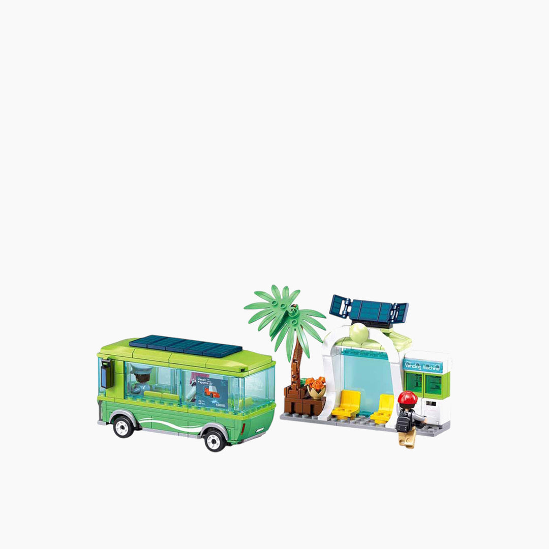 Sluban Metropolis electric bus construction set, 239 pieces