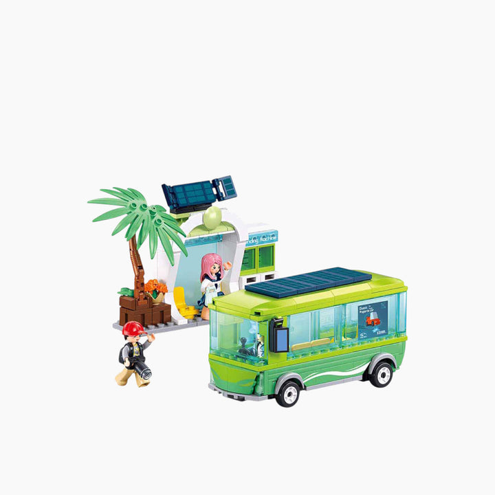 Sluban Metropolis electric bus construction set, 239 pieces