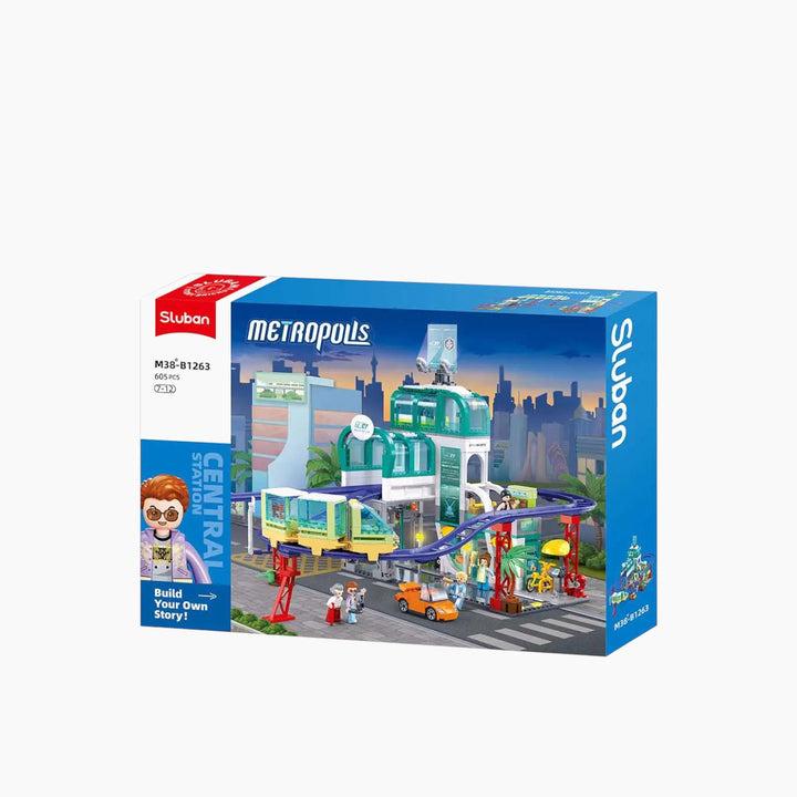 Sluban Metropolis Central Train Station Construction Set