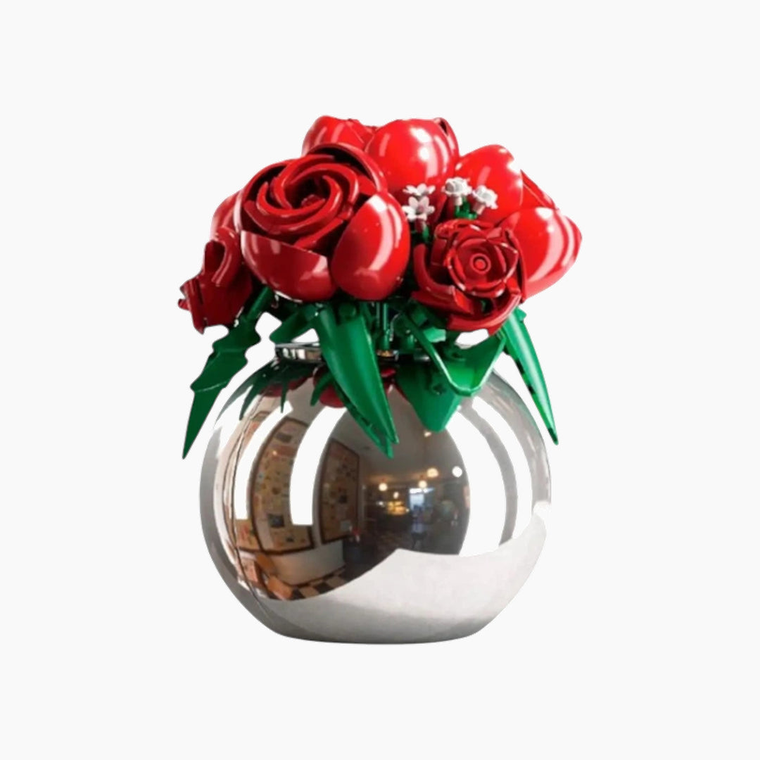 PLEYERID ورود حمراء، مزهريات، 13 قطعة