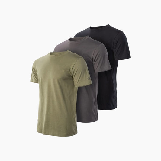 Magnum Olivine,Forged Iron,Black Basic T-Shirt 3 Pack