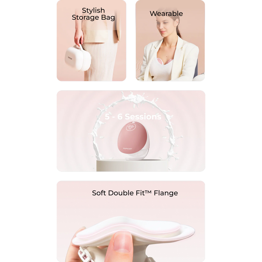 Momcozy M9 Mobile Flow smart hands-free breast pump with app control