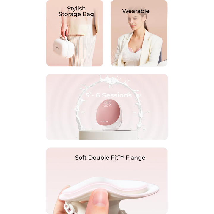Momcozy M9 Mobile Flow smart hands-free breast pump with app control