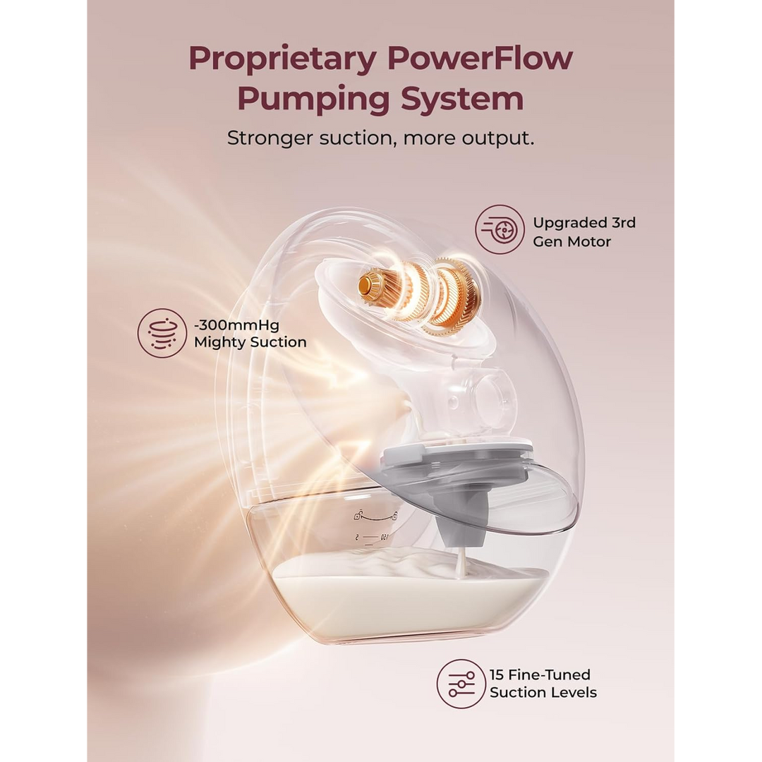 Momcozy M9 Mobile Flow™ smart hands-free breast pump with app control