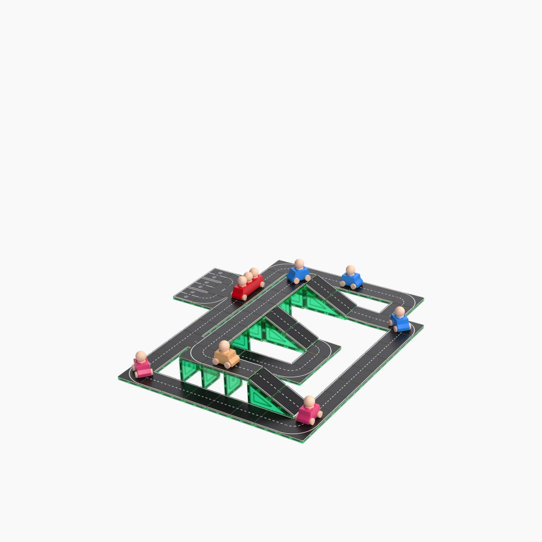 Tiletek Magnetic Tile Toppers Road Pack 40 Pcs