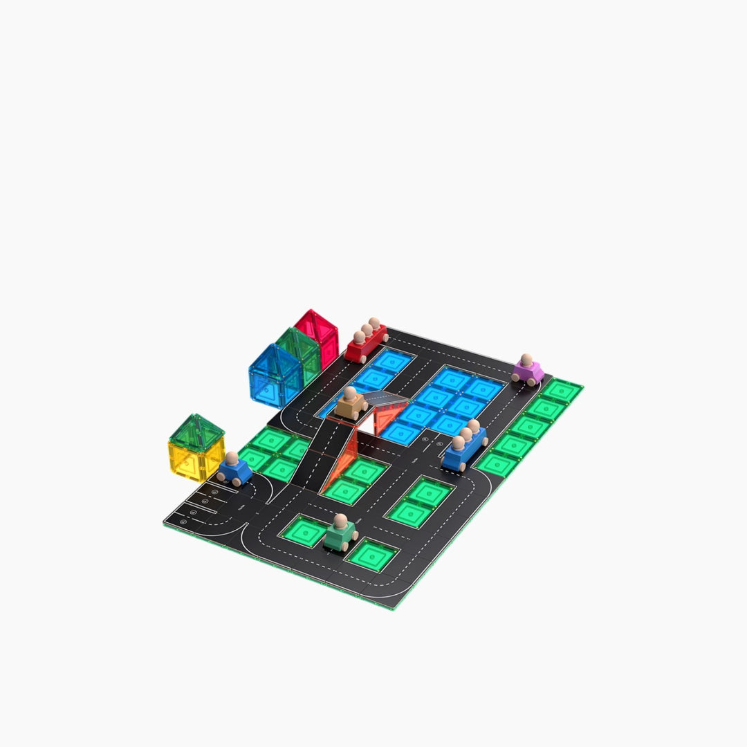 Tiletek Magnetic Tile Toppers Road Pack 40 Pcs