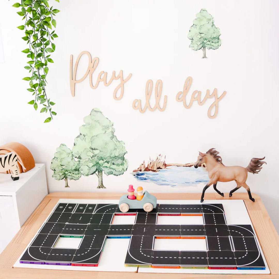 Tiletek Magnetic Tile Toppers Road Pack 40 Pcs