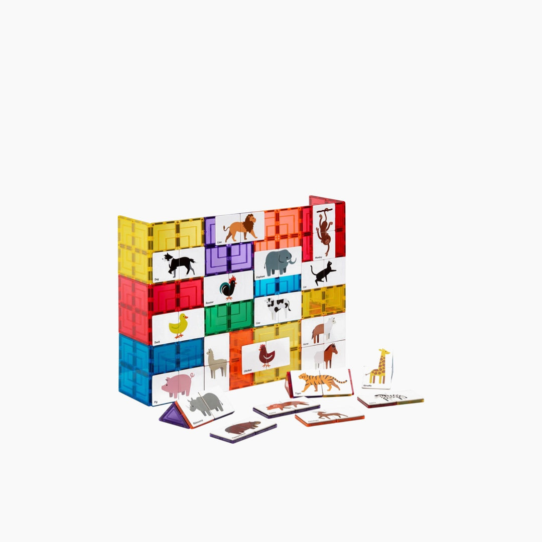 Tiletek Magnetic Tile Toppers Animal Puzzle Pack 40 pcs