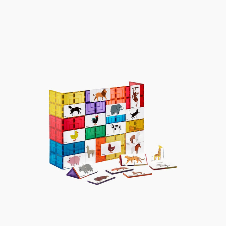 Tiletek Magnetic Tile Toppers Animal Puzzle Pack 40 pcs