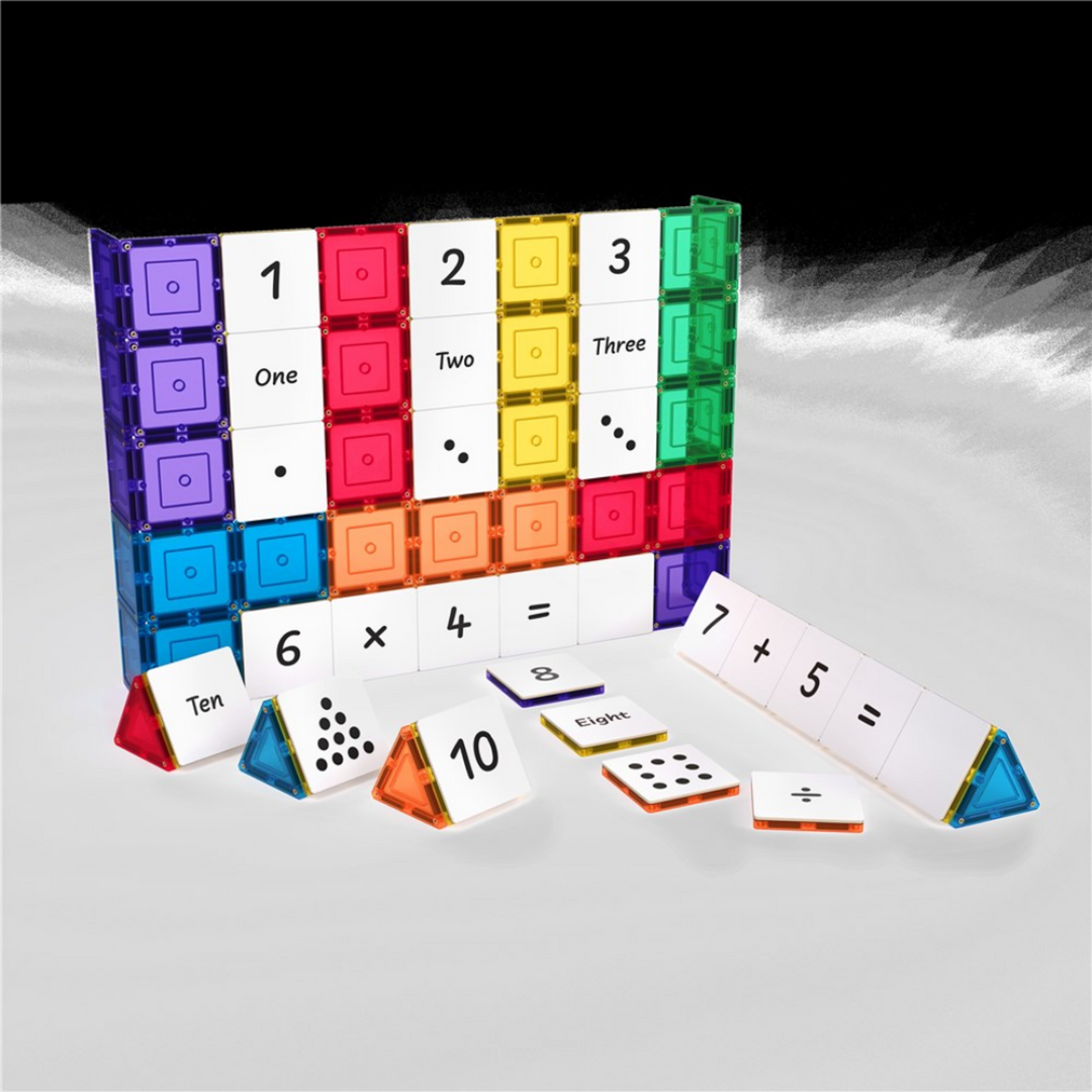 Tiletek Magnetic Tile Toppers Numbers Pack 40 pcs