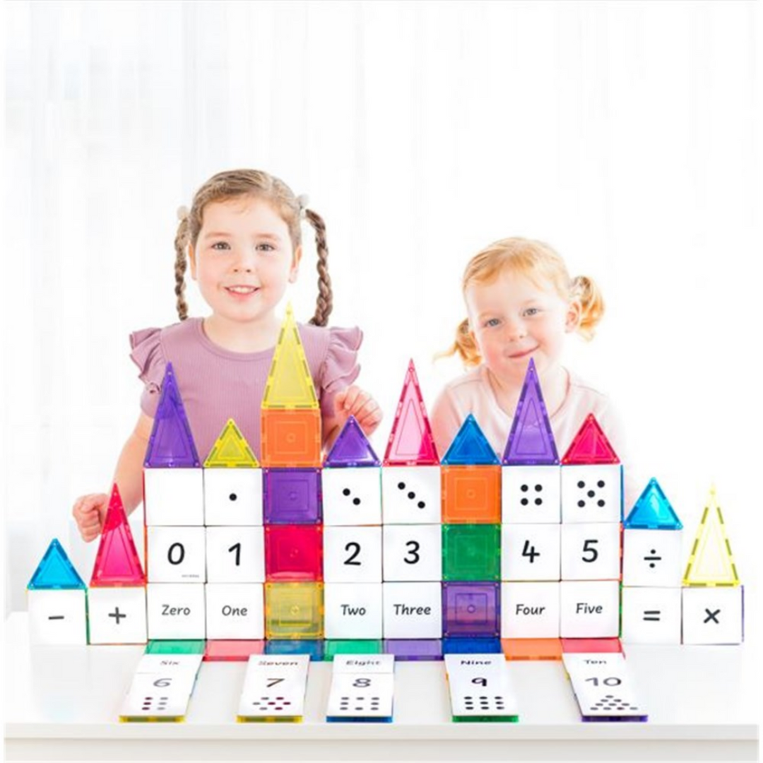 Tiletek Magnetic Tile Toppers Numbers Pack 40 pcs
