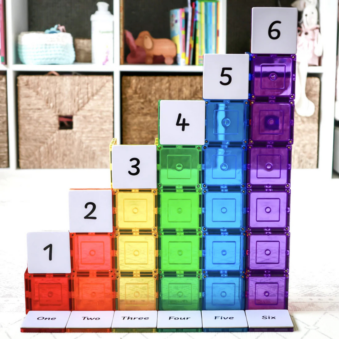 Tiletek Magnetic Tile Toppers Numbers Pack 40 pcs
