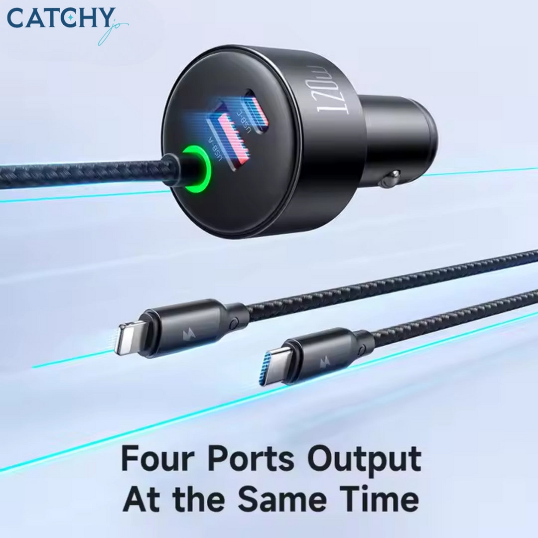 MCDODO 037 4-Port Car Charger With Light (120W)