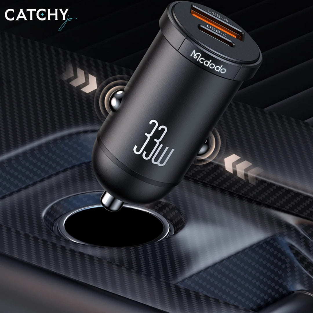 MCDODO 232 Dual Port Metal Car Charger (33W)