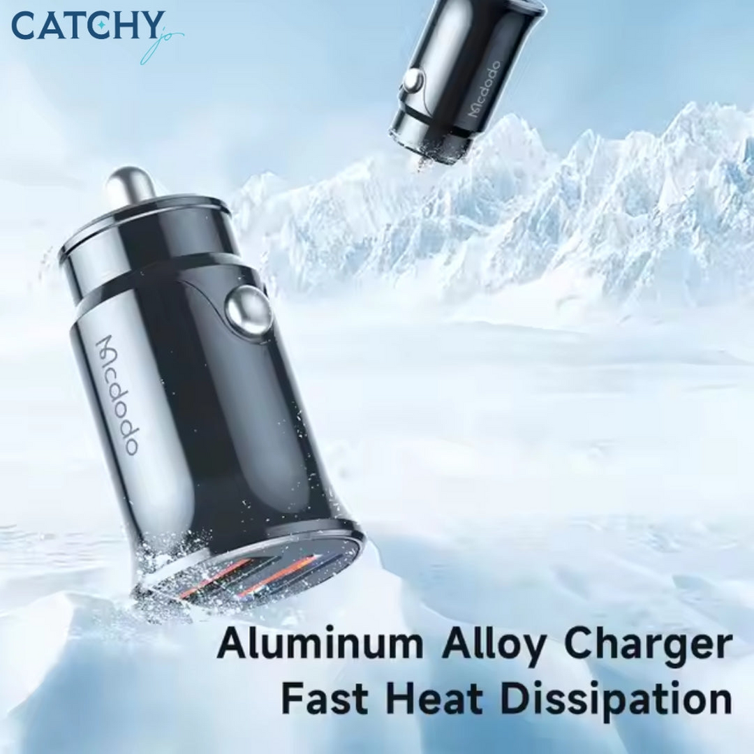 MCDODO 2 Ports Fast USB Car Charger (12W)