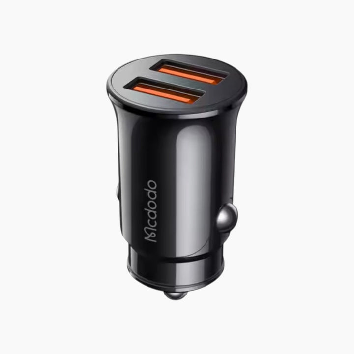 MCDODO 2 Ports Fast USB Car Charger (12W)